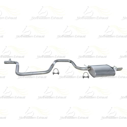 Exhaust Intermediate Pipe Muffler Kit Compatible with Chevy Malibu 2004-2008 2.2L | Stainless Steel | Northeastern Exhaust | Includes Clamps | Direct-Fit Replacement