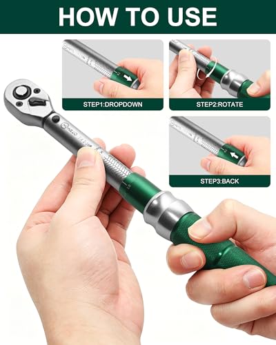 1/4" Drive 33Pcs Click Torque Wrench Set, 2-24 Nm - size: 1/4" 33PCS
