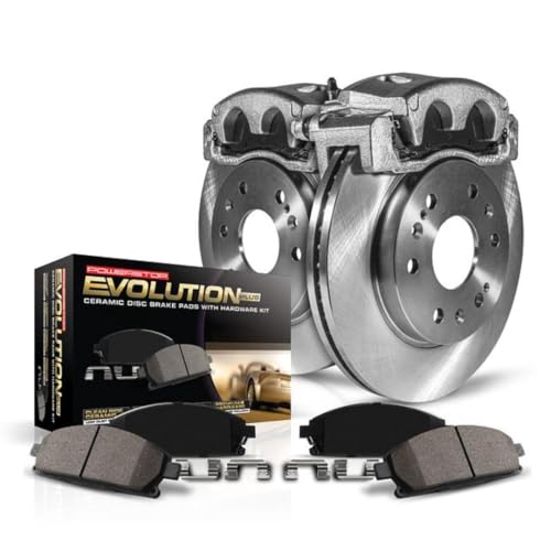 PowerStop Replacement Brake Pad Rotor Caliper Kit Front KCOE2152