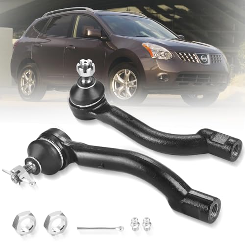 2PCS Front Outer Tie Rod Ends ES800582 ES800583 LH & RH, Tie Rod End Kit Fit for Nissan Rogue Rogue Select 2008-2015 - size: ES800582 ES800583