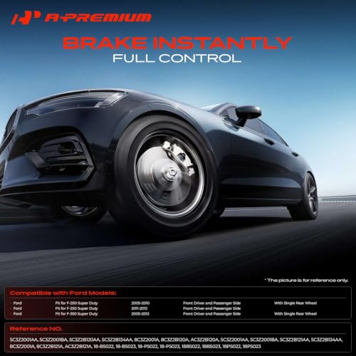 A-Premium Front Left and Right Side Disc Brake Caliper with Bracket - style: Front Driver and Passenger Side