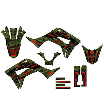 2019-2025 CRF 110 APACHE Green Base Kit Compatible with Honda | Senge Graphics Inc - color: Green, size: Base Kit