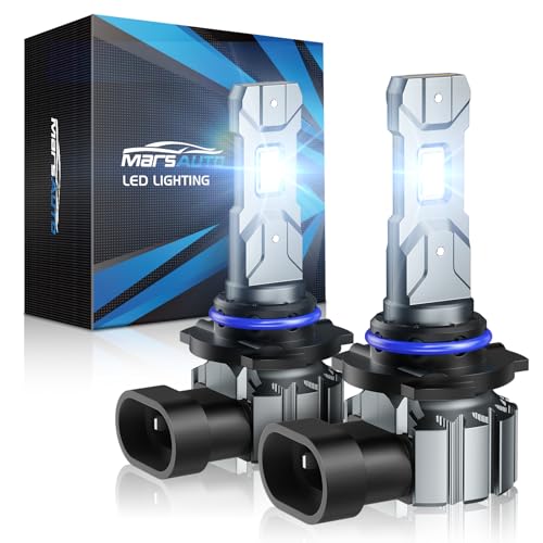 Marsauto M1S 9006 HB4 Bulbs, 30000LM Super Bright 9006 Bulb 1:1 Mini Design, 6000K Cool White HB4 Fog Light, 3min Plug and Play, IP68, Pack of 2 - color: SUPER 6000K WHITE, size: 9006