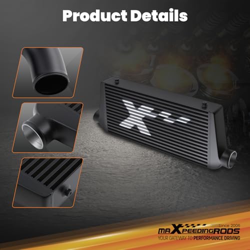 maXpeedingrods Front Mount Turbo Intercooler Kit with Intercooler Pipe for Subaru Impreza WRX GC8 1996-2000