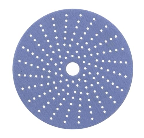 Sunmight Ceramic Film Multi-Hole Grip Discs – 100 Grit 6 Inch Sanding Discs Hook and Loop – High Dust Extraction, Fast Cutting & Durable – Polyester Film Backing for Automotive, Marine, Wood & Metal - size: 6 Inches