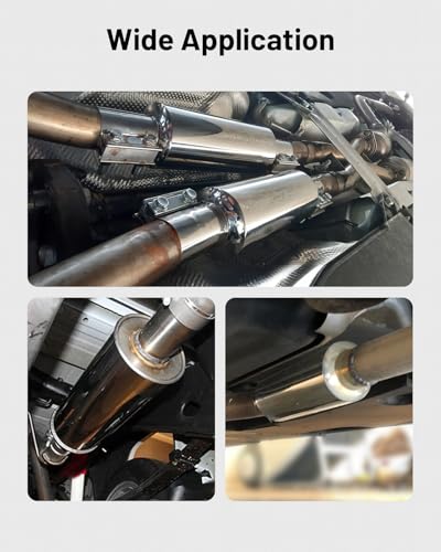 EVIL ENERGY 2 inch Resonator Mufflers 2" Inlet & Outlet (OD) Universal - color: Silver, size: 2.0 inch