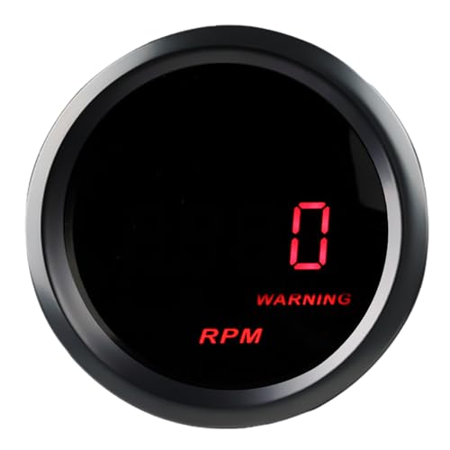 2inch 52mm Car Tachometer Tacho Gauge 0-9999 RPM Gauge Meter Kit - color: Tachometer Gauge