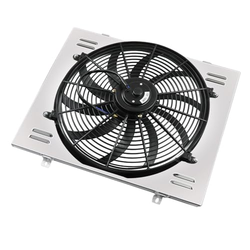 Shroud Fan For 68-74 Chevy Nova 75-87 El Camino 68-81 Pontiac - size: 3 Row Shroud Fan+Relay Kit