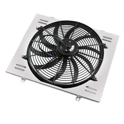 Shroud Fan For 68-74 Chevy Nova 75-87 El Camino 68-81 Pontiac - size: 3 Row Shroud Fan+Relay Kit