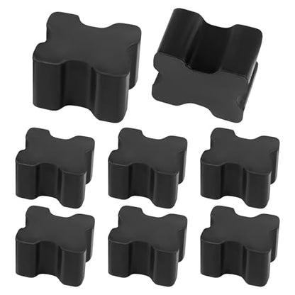 8 PCS Rubber Coil Spring Spacer, Heavy Duty Rubber Suspension Spacers for 1" to 1.5" Coil Spring Lift, Universal Front Coils Springs Booster Lift Blocks for Cars SUVs Trucks - color: 8 PCS