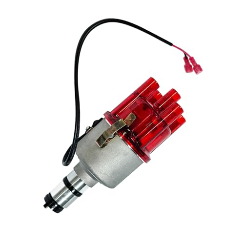 009 Chrome Centrifugal Distributor Fits for VW Bug Buggy Ghia Bus, Replaces 9230081094 - Electronic Ignition Replacement Part - color: 4# Red 009 0231178009EL
