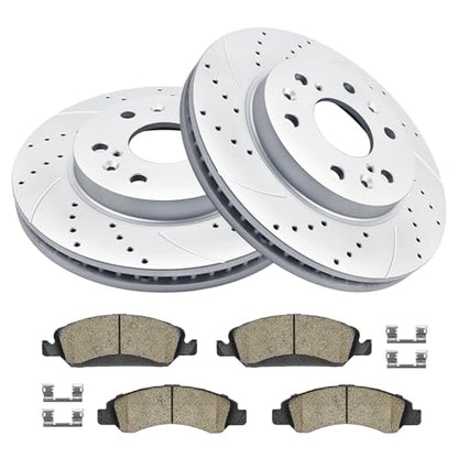 Acinoparts Front Brake Kit for Cadillac Escalade Chevy Silverado 1500 Tahoe - size: ABK00203