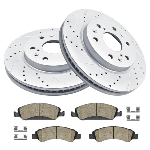 Acinoparts Front Brake Kit for Cadillac Escalade Chevy Silverado 1500 Tahoe - size: ABK00203