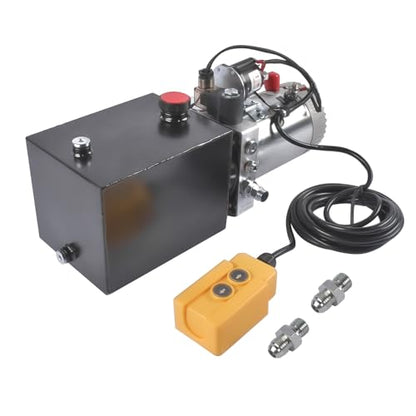 4 Quart Single Acting Power Unit, 0.91 GPM Flow, 3200 PSI - color: Single Acting, size: 4 Quart