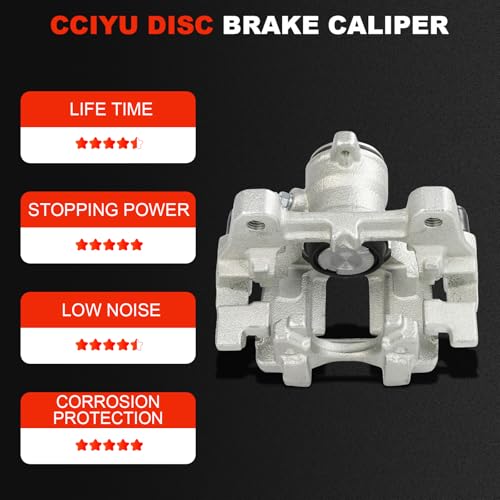 cciyu Rear Right Disc Brake Caliper Assembly w/Bracket 18B5476A - size: Rear Right[18B5476A]