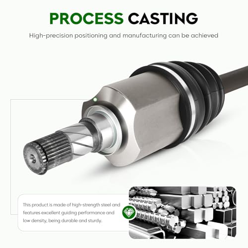 Front Left Driver Side CV Axle Shaft Assembly (Automatic/Manual Trans) for Mazda 3 2.0L 2.3L 2.5L, for Mazda 5 2006-2010 & 2012-2015 2.3L 2.5L, Replace for 66-8175