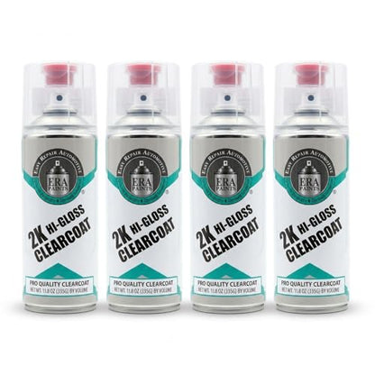 ERA Paints 2K High Gloss Clear Coat Spray/Aerosol Can – Professional Quality & Finish - Easy to Use – Best Value (4 Spray Can) - style: 4 Spray Can