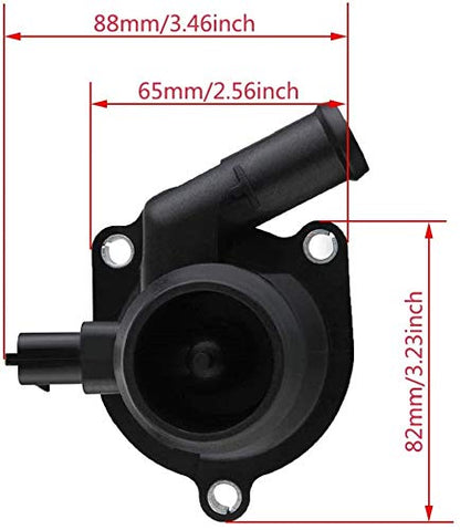 55565336 Engine Coolant Thermostat Housing Assembly with Water Inlet