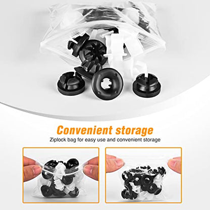GOOACC 30PCS Hood Support Prop Rod Holder Clips 91503-SS0-003 - color: 30Pcs Hood Rod Clip