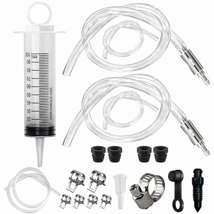 2 Pack Brake Bleeder Kit with Syringe Check Valve for Motorcycle ATV