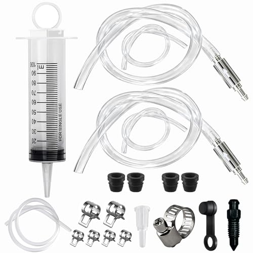 2 Pack Brake Bleeder Kit with Syringe Check Valve for Motorcycle ATV