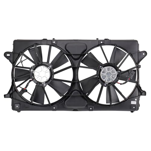 TRQ Radiator Dual Cooling Fan Assembly - style: RFA80237