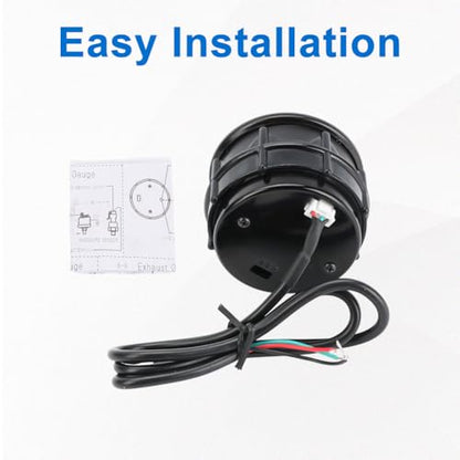 0-150 PSI Oil Pressure Gauge 2inch 52mm Press Gauge Meter Kit DC12V - size: Oil Pressure Gauge 2