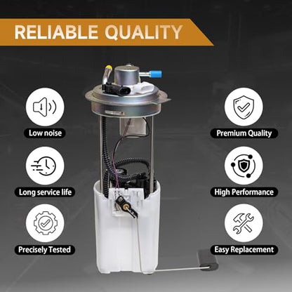 Electric Fuel Pump Replacement for 2004-2007 Chevy Silverado 1500/2500 & GMC Sierra 1500/2500 4.3L 5.3L 6.0L 8.1L V6 V8, OE# E3609M FG0340 with Sensor & Seal Ring - color: E3609M