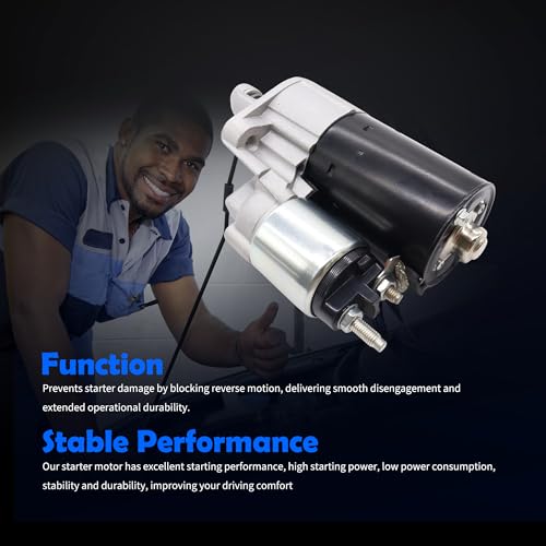 19050N Starter Motor Compatible with Mercedes-Benz C300 C350 CL550 - size: 19050N