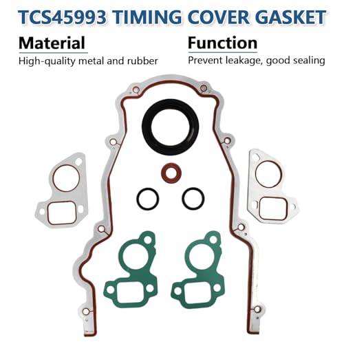 High Volume Oil Pump Kit with Timing Cover Gasket Fit for Chevrolet GM 4.8 5.7 6.0L LS1 LS2 LS3
