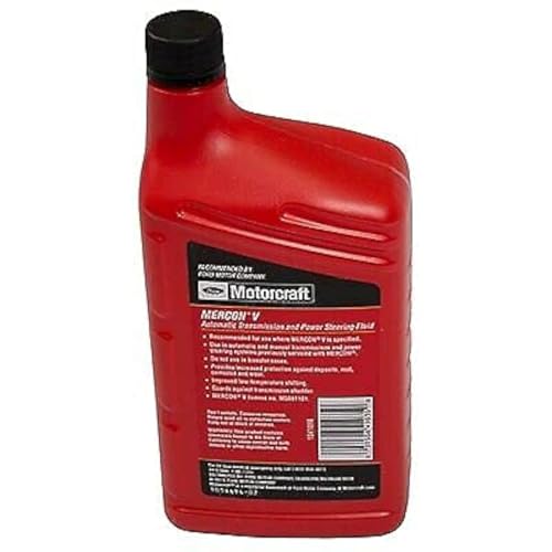 Ford Genuine Ford XT-5-QMC MERCON-V Automatic Transmission and Power Steering Fluid - 16 oz. (Pack of 3) - size: 16 Fl Oz (Pack of 3)