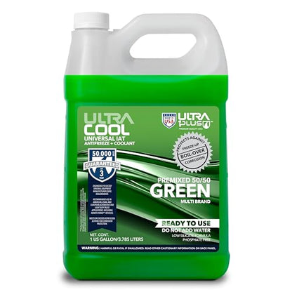 ULTRA 1PLUS UltraCool Green 50/50 Antifreeze Coolant 1 Gallon