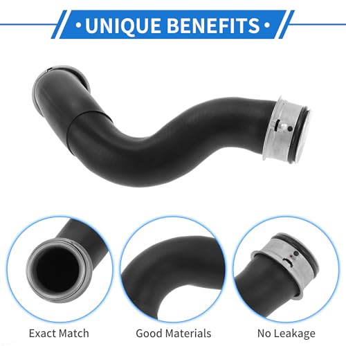1 Pc Radiators Hose for Mercedes-Benz CL550 2009-2010 S550 2007-2010 Good Sealing Rubber Black Upper Coolant Water Tank Connection Pipe
