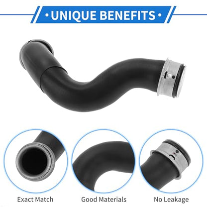 1 Pc Radiators Hose for Mercedes-Benz CL550 2009-2010 S550 2007-2010 Good Sealing Rubber Black Upper Coolant Water Tank Connection Pipe