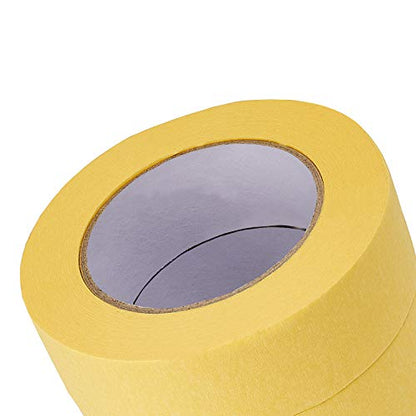 Lichamp 36mm x 55m Yellow Automotive Masking Tape for Painting, Auto Body Yellow Painters Tape for Car Detailing, 1.4 inch x 60 Yards - size: 1.42 inches