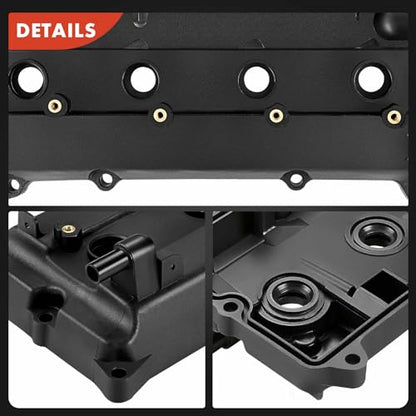 A-Premium Engine Valve Cover Kit, with Oil Filler Cap & Bolts & Gasket, Compatible with Nissan Altima 2002-2006, Sentra 2002-2006, 2.5L Gas QR25DE Engine, Replace # 13264-3Z001, 132643Z001 - style: 2002-2006 Altima