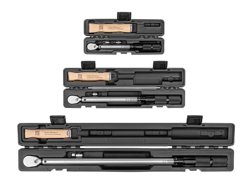 TEKTON 1/4, 3/8, 1/2 Inch Drive Micrometer Torque Wrench Set | TRQ95902 - size: 1/4, 3/8, 1/2 in.