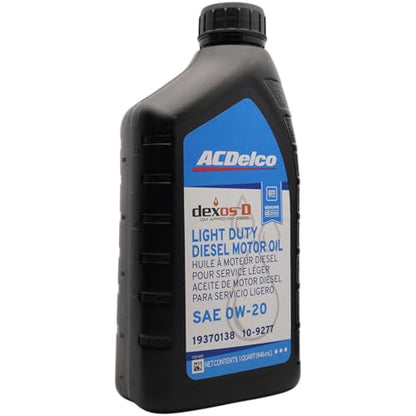 ACDelco dexosD SAE 0W-20 Diesel Oil & PF66A Filter Kit for 3.0L Duramax