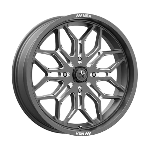 MSA Offroad Wheels MA47 22X7 4X137 GNMTL-MILL 10MM - MA047AX22704810