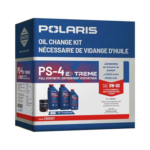 Polaris PS4 Oil Change Kit, for RANGER, GENERAL & RZR Models - 2890057