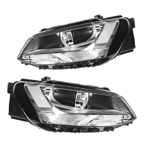 Torchbeam Headlight Assembly Compatible with J-e-tta 2011 2012 2013 2014 2015 2016 Chrome Housing Clear Reflector Driver and Passenger Side - color: Chrome-Clear/J-e-tta 2011-2016