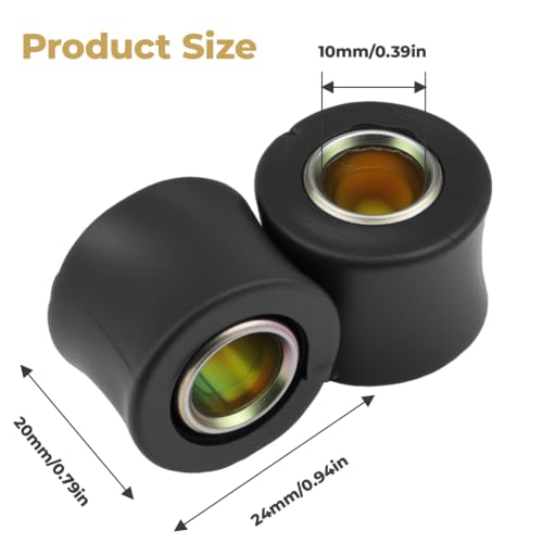 4Pcs 10MM Rear Shock Absorbing Suspension Bushing for Motorcycle