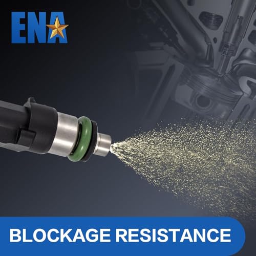 ENA Set of 6 Fuel Injectors for FJ818 0280158055 Automotive Replacement Compatible with Ford 2006-2010 Explorer & Sport Trac, 2005-2010 Mustang, 2005-2011 Ranger, Mercury 2006-2010 Mountaineer V6 4.0L