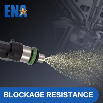 ENA Set of 6 Fuel Injectors for FJ818 0280158055 Automotive Replacement Compatible with Ford 2006-2010 Explorer & Sport Trac, 2005-2010 Mustang, 2005-2011 Ranger, Mercury 2006-2010 Mountaineer V6 4.0L