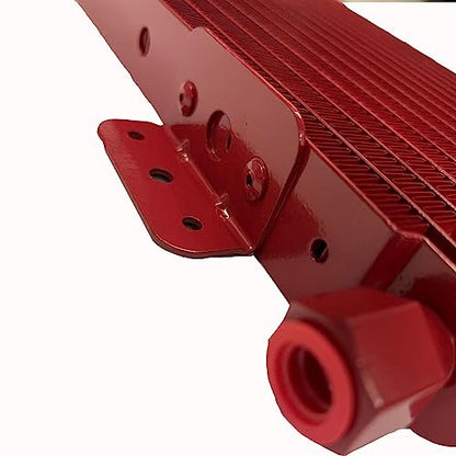Low Pressure Drop Transmission Oil Cooler 40k Transmission Oil Cool Compatible For Heavy Duty 40,000 GVW Max Low Mounting Hardware Towing Applications and Advanced Cooling Protection LPD47391 - size: Red
