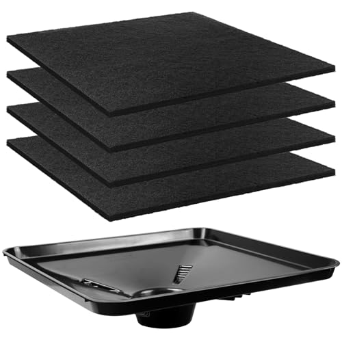 17892 Transmission Drain Pan for Lisle and 4 Pcs 22'' Oil Drain Splash Pad