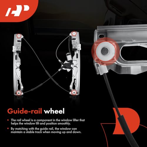 A-Premium Front Driver Side Power Window Regulator with Motor (2-Pin) - style: Front Driver Side (LH)