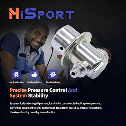 HiSport Fuel Pressure Regulator Compatible with Hyundai Accent 2000-2003 - size: HSFPRR4037