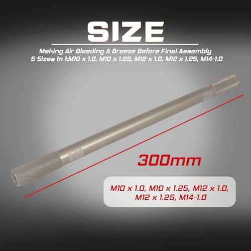 Motorcycle Fork Service Tool Kit, 3PCS Fork Maintenance Tool Set Fork Oil Level Tool, Fork Spring Compressor, and Damper Rod Bleed Tool