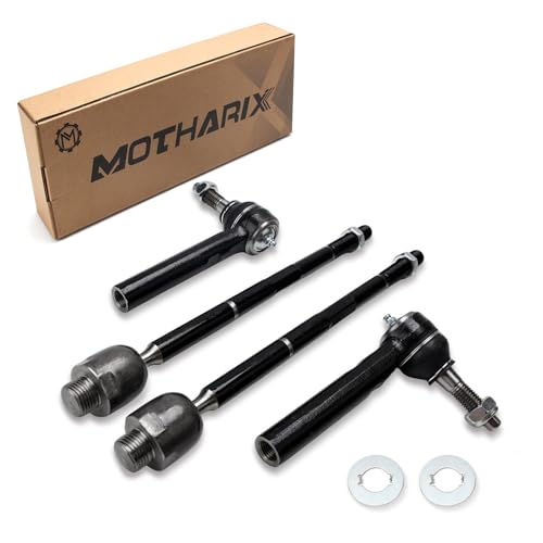 4Pcs Heavy-Duty Front Inner & Outer Tie Rod End Kit for 2007-2013 Chevy, GMC & Cadillac, Fits EV800084 ES800223, Premium Steering Parts for Restore Tight Steering & Eliminate Wobble - size: EV800084 ES800223 (4Pcs)
